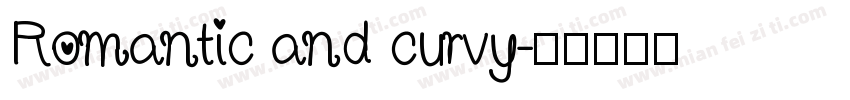 Romantic and curvy字体转换